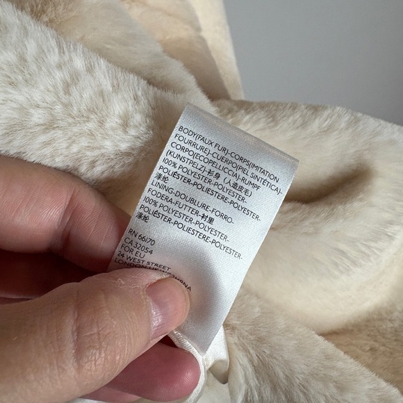 Free People Kate Solid Faux Fur Ivory coat - Picture 5 of 6